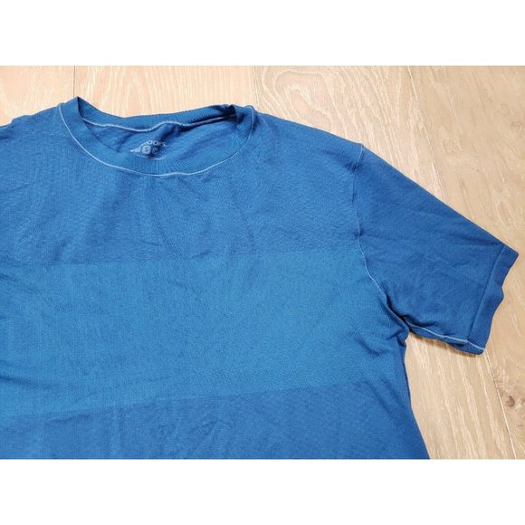 Brooks Men's Drilayer Performance Tech Short Sleeve Shirt Small Blue Stretch Gym - Picture 4 of 8